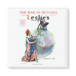 WWI James Montgomery Flagg Leslie's Magazine Refrigerator Magnet
