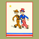 WWI Soldier and Uncle Sam Print