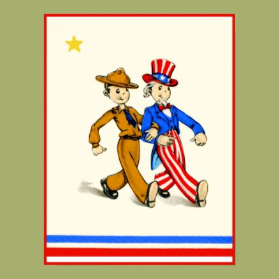 WWI Soldier and Uncle Sam Print Zazzle_print WWI Soldier and Uncle Sam Print Zazzle_print