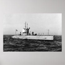 WWI Submarine L-1 (SS-40) Print