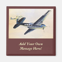 WWII Aircraft Fridge Magnet