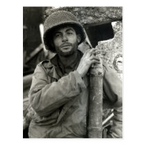 WWII American Soldier in Hurtgen Forest postcards
