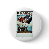 Wwii Army Recruit Pinback Buttons