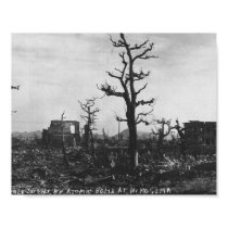 WWII Atomic Bomb Photo of Hiroshima posters