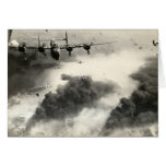 WWII B-24s over Ploesti Oil Fields Greeting Cards