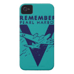 WWII Blue Remember Pearl Harbor Case-Mate iPhone 4 Case
