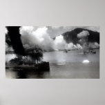 WWII Bomb Run in Rabual Print