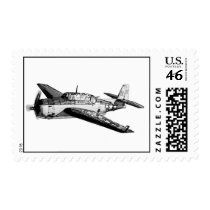 WWII fighter airplane postage by BeatrizC WWII fighter airplane postage