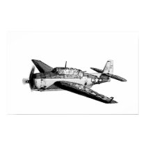 WWII fighter airplane posters