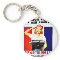 Wwii Flying2 Key Chain