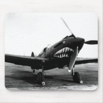 WWII Flying Tigers Curtiss P-40 Fighter Plane mousepads