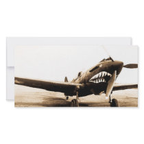 WWII Flying Tigers Curtiss P-40 Fighter Plane photo cards