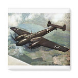WWII German Bf-110 in Flight magnets