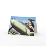 WWII German Bf-110 + Pilot cards