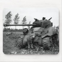 WWII KIA British Firefly Tank, Holland Mousepad