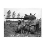 WWII KIA British Firefly Tank, Holland Postcard