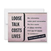 Wwii Loose Talk1 invitations by ww2posters Wwii Loose Talk1 invitations