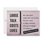 Wwii Loose Talk1 Personalized Invites
