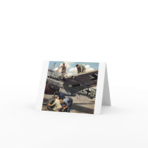 WWII Luftwaffe Ground Crew + ME-110 Card