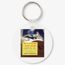 WWII Malaria Mosquito keychains