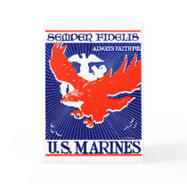 WWII Marine Corps Poster Greeting Card