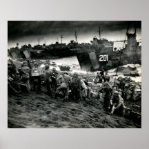 WWII Marines offload Supplies on Iwo Jima Print