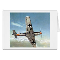 WWII ME-109 Aircraft in Flight Card