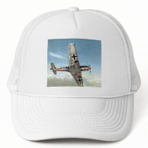 WWII ME-109 Aircraft in Flight Trucker Hats
