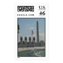 WWII Mem'l and Washington Monument postage by dandhwms WWII Mem'l and Washington Monument postage