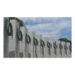 WWII Memorial Wreaths I in Washington DC Rectangular Sticker