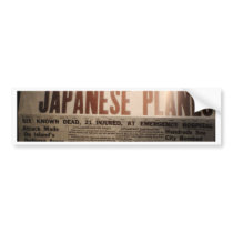WWII Newspaper Bumper Stickers