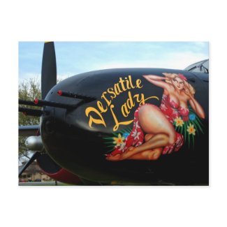 WWII Nose Art postcard