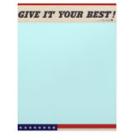 WWII Patriotic Poster Letterhead