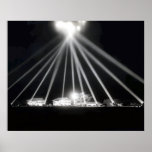 WWII Pearl Harbor Searchlights Print