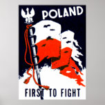 WWII Poland, First to Fight Poster