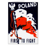 WWII Poland, First to Fight Poster cards
