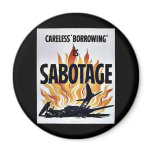 Wwii Sabotage Refrigerator Magnet