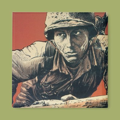 WWII Soldier Fridge Magnet Zazzle_magnet