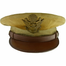 WWII US Army Captain's Hat Sculpture Photo Cut Outs