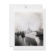 WWII US Coast Guard Cutter Campbell Personalized Announcement