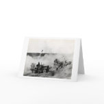WWII US Marine truck mounted rockets, Iwo Jima cards