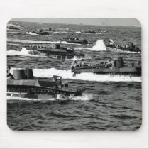 WWII US Marines invade Iwo Jima Mousepads