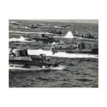WWII US Marines invade Iwo Jima Post Card