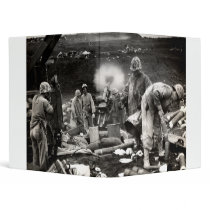 WWII US Marines on Iwo Jima 3 Ring Binders