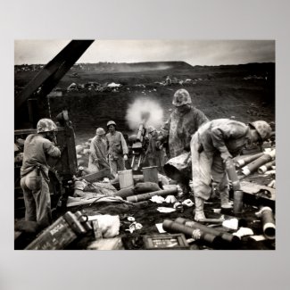 WWII US Marines on Iwo Jima print