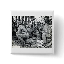 WWII US Marines on Peleliu Pinback Button