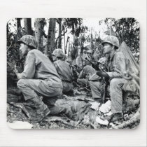 WWII US Marines on Peleliu Mouse Pads