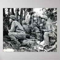 WWII US Marines on Peleliu Print