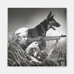 WWII USCG at Work Refrigerator Magnet