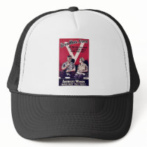 Wwii Women Trucker Hat